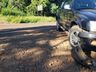 Caminhonete capota após colisão na SC 163 