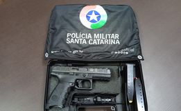 Polícia Militar de Itapiranga recebe novo armamento 