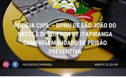 Polícia Civil de São João do Oeste prende homem suspeito de tráfico de drogas
