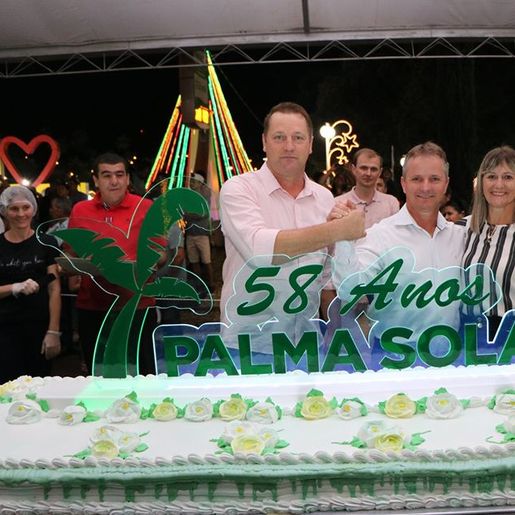 Palma Sola completa 58 anos com shows, corte do bolo e fogos