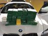 PRF de Guaraciaba apreende cocaína escondida em uma BMW