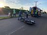 Motociclista sofre fratura em acidente na Willy Barth 