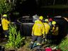 Gol sai da pista e tomba no interior de São Miguel do Oeste