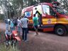 Motociclista tem suspeita de fratura ao cair em bueiro no interior
