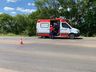 Caminhão tem problemas mecânicos, sai da pista e cai em ribanceira na BR-282