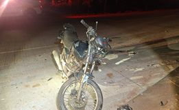 Motociclista fica gravemente ferido em colisão frontal na SC 160, em Modelo