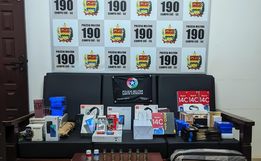 PM e Receita Federal flagram veículo carregado com produtos contrabandeados em Campo Erê