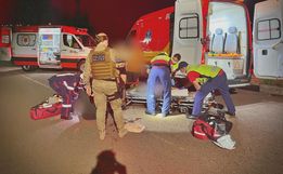 Criança sofre ferimentos graves ao ser atropelada por moto em SMOeste