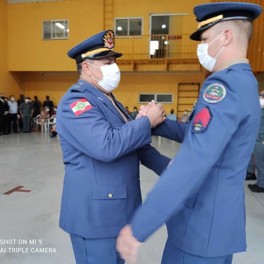 Empossado novo comandante dos bombeiros de São José do Cedro