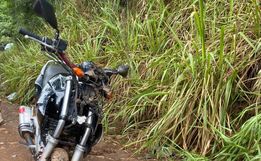 Colisão entre moto e carro deixa homem ferido no interior de Tunápolis