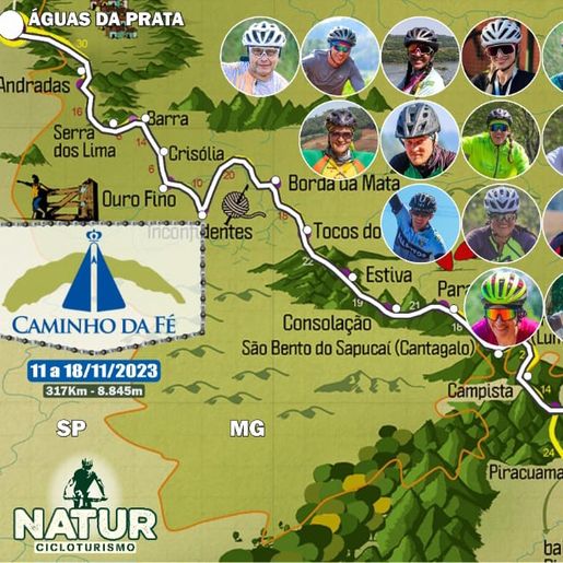 OUÇA: Quase 30 ciclistas da região vão percorrer o Caminho da Fé