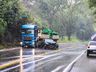 Colisão frontal deixa feridos na BR-282 em São Miguel do Oeste; vídeo