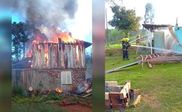 Morador perde tudo após casa pegar fogo no interior de Paraíso