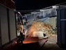 Bombeiros controlam princípio de incêndio em madereira em SMOeste