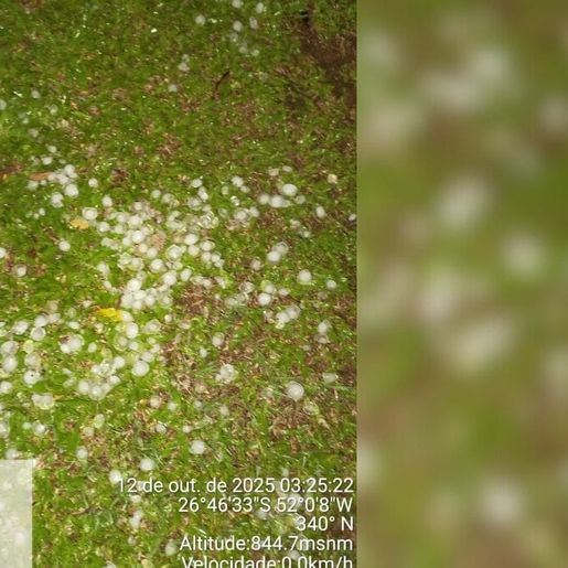 Extremo Oeste volta a ter alerta de tempestade com risco de granizo e ventos 