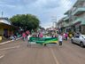 Linha do tempo sobre agricultura e indústria foi trabalhado no desfile cívico