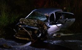 Homem morre em colisão frontal entre carro e caminhão na SC 163