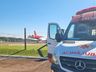 Criança vítima de queimadura é transferida de avião à Florianópolis