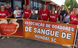 Grupo de doadores de sangue de Mondaí conta com cerca de 300 associados