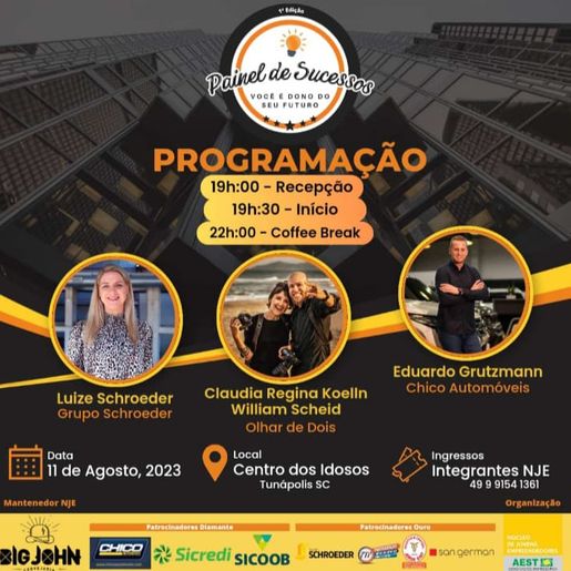 Jovens Empreendedores de Tunápolis promovem Painel de Sucesso