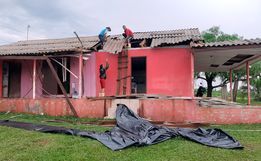 Temporal causa danos em Descanso