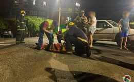 Colisão entre dois carros deixa uma pessoa ferida, em SMOeste