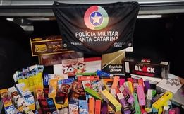 Polícia flagra idoso com contrabando na SC 163