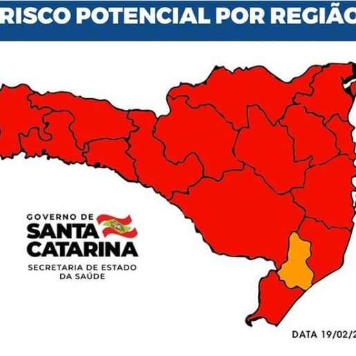 Santa Catarina tem apenas uma região que não está em nível gravíssimo