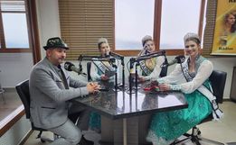 Soberanas divulgam 15ª Deutsche Woche na Rádio Itapiranga
