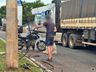 Colisão lateral deixa motociclista ferido na avenida Willy Barth