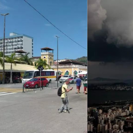 Papai Noel com capa de chuva: calor de 32°C e temporais são esperados para o Natal em SC