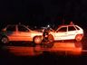 Colisão frontal entre dois carros deixa cinco feridos na SC-283