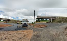 Cenário de obras muda em menos de uma semana no trevo de acesso à São José do Cedro