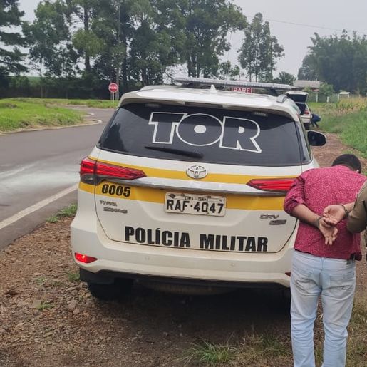 Homem com mandado de prisão em aberto é preso em Palma Sola