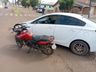 Motociclista fica ferido em colisão com carro no centro de Campo Erê