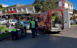 Mulher é atropelada no centro de São Miguel do Oeste