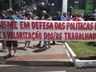Sindicatos fazem protesto contra medidas do governo estadual