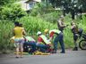 VÍDEO: Queda de moto deixa homem ferido em São Miguel do Oeste