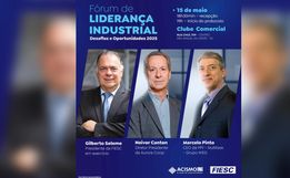 Acismo e Fiesc promovem Fórum Liderança Empresarial nesta quinta 