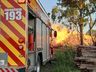Incêndio deixa rodovia SC163 interrompida em São João do Oeste