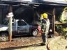 Incêndio em veículo mobiliza bombeiros de Campo Erê