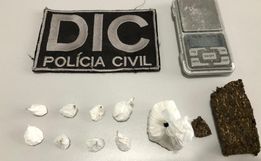 DIC, PM e Canil prendem mais dois homens por tráfico de drogas 