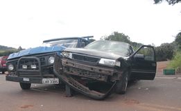 Acidente entre pai e filho deixa homem ferido e mobiliza bombeiros