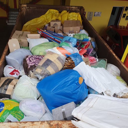 Iporã do Oeste arrecada mais de 1 tonelada de produtos para famílias do RS