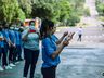 Escola Cívico Militar de São Miguel do Oeste realiza ato cívico na praça