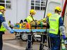 Simulado de evacuação e acidente de trânsito mobiliza Bombeiros e PM; vídeo