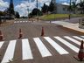 Ruas de Iporã do Oeste recebem pintura de novas faixas de sinalização