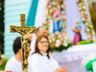 Fiéis acompanham missa de Nossa Senhora do Caravaggio em Guaraciaba