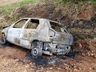 Incêndio em automóvel é registrado no interior de Iporã do Oeste 