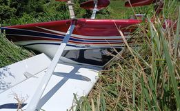 Piloto faz pouso de emergência em plantação no interior de Iraceminha 